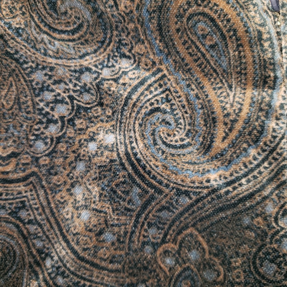 Velvet paisleys stretch skinny pants